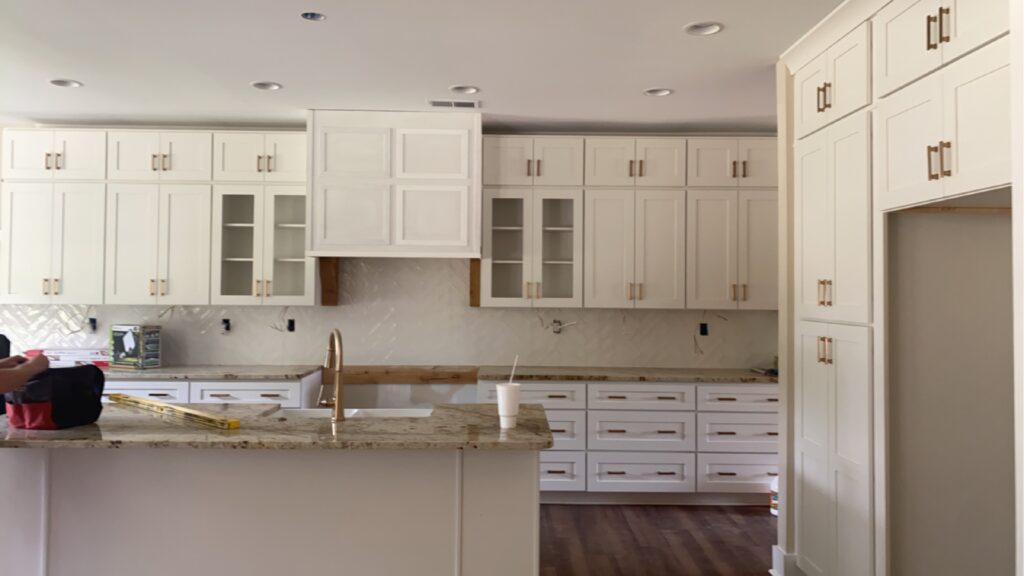 Modern Kitchen With White Countertops